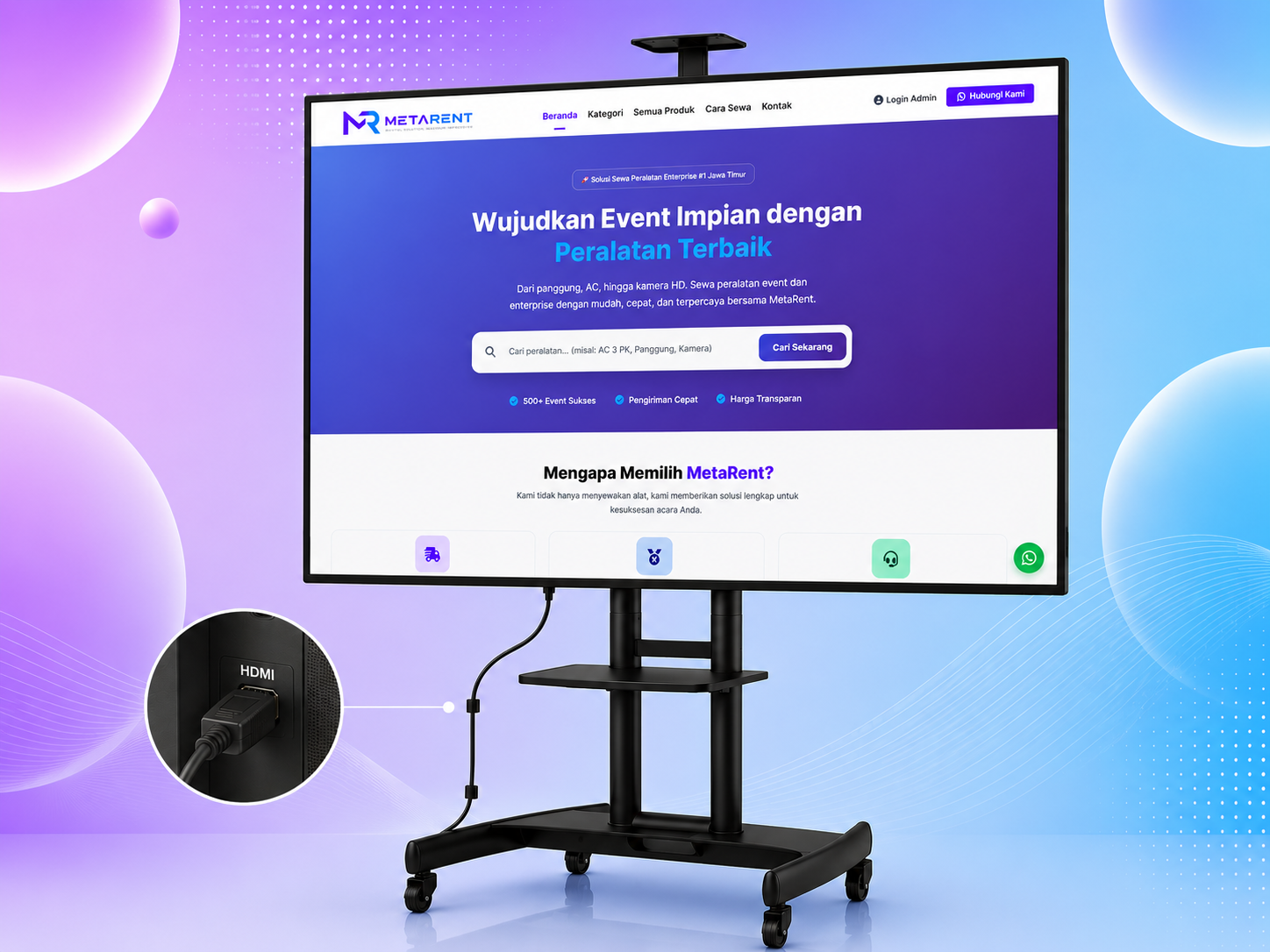 Sewa SMART TV 65 inch - Multimedia di MetaRent